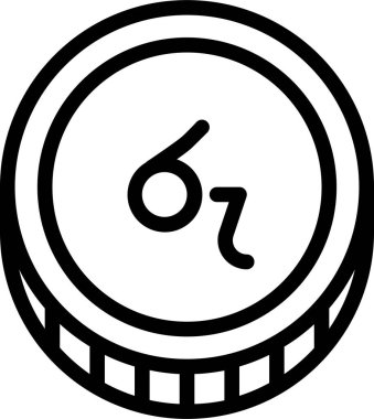 Rupi para birimi web simgesi, basit vektör illüstrasyonu 