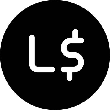 Dolar. Web simgesi vektör illüstrasyonu