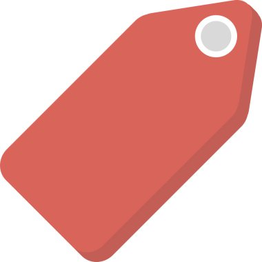 Etiket. Web simgesi basit illüstrasyon 