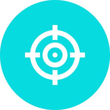 Hedef. Web simgesi basit illüstrasyon