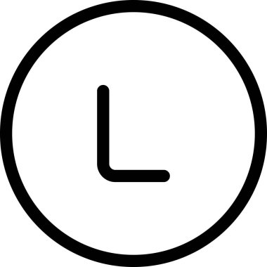 Zaman doldu. Web simgesi basit illüstrasyon