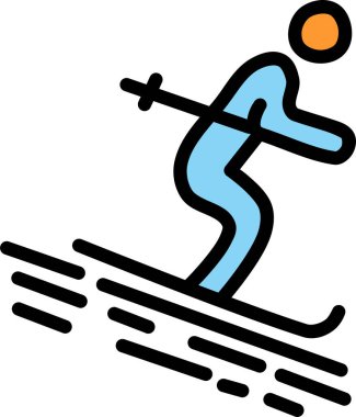 Kayak. Web simgesi basit illüstrasyon