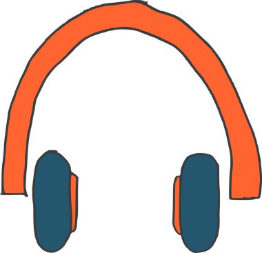 kulaklıklar web simgesi, vektör illüstrasyonu 