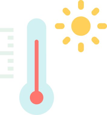 Termometre. Web simgesi basit tasarım