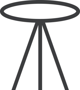 Teleskop. Web simgesi basit illüstrasyon