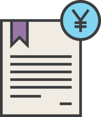 yen para birimi web simgesi, basit vektör illüstrasyonu 