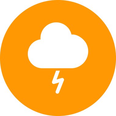 Hava durumu. Web simgesi basit illüstrasyon