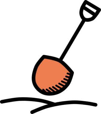 Kürek ağ simgesi basit tasarım 