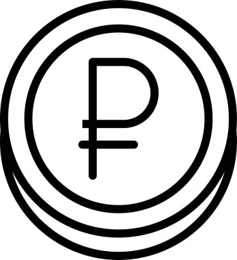 finans ve iş web simgesi, basit vektör illüstrasyonu 