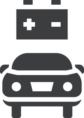 - Araba. Web simgesi basit illüstrasyon