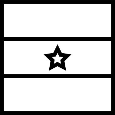 Gana ülke bayrağı, vektör illüstrasyonu 