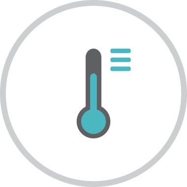 Termometre. Web simgesi basit tasarım