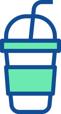 Kahve. Web simgesi basit illüstrasyon 