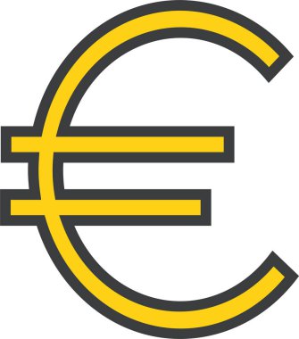 finans ve iş web simgesi, basit vektör illüstrasyonu 