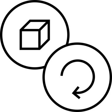 Belge web simgesini yenile veya güncelle, basit vektör illüstrasyonu