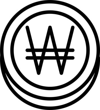 finans ve iş web simgesi, basit vektör illüstrasyonu 