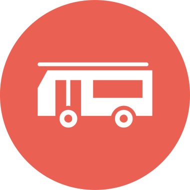 bus simgesi vektör illüstrasyonu