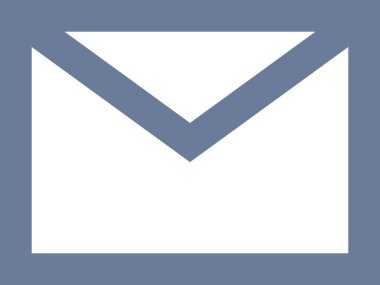 Posta simgelerinin minimalist vektör illüstrasyon tasarımı.