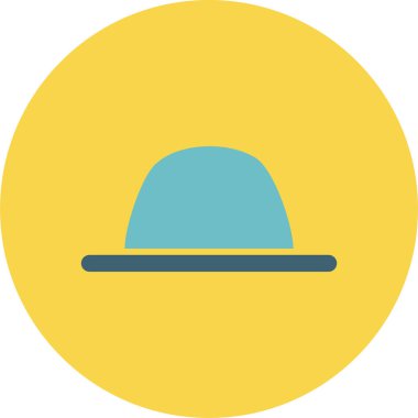 Şapka simgesinin vektör illüstrasyonu