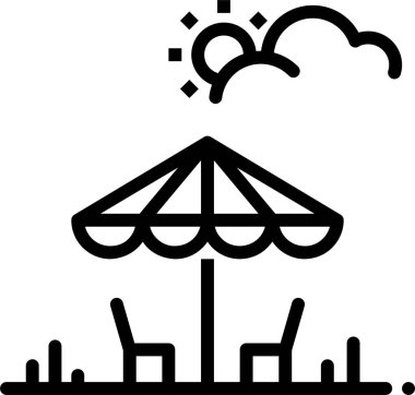 Kumsal. Web simgesi basit illüstrasyon