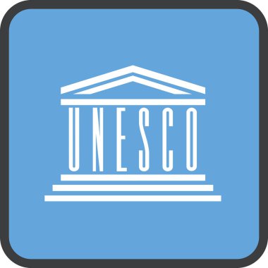 unesco bayrağı, vektör illüstrasyonu 