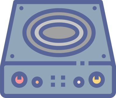 Müzik. Web simgesi basit illüstrasyon