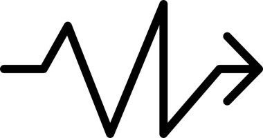 ok web simgesi, basit vektör illüstrasyonu 