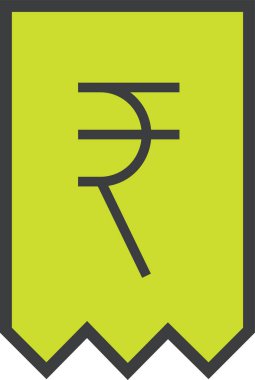 Rupi para birimi web simgesi, basit vektör illüstrasyonu 