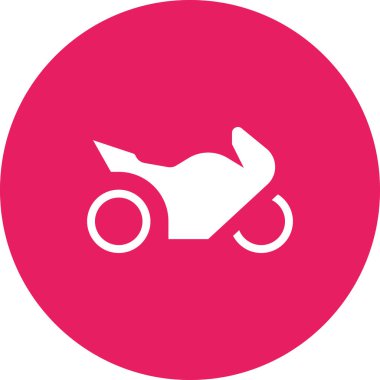 motosiklet web simgesi basit illüstrasyon