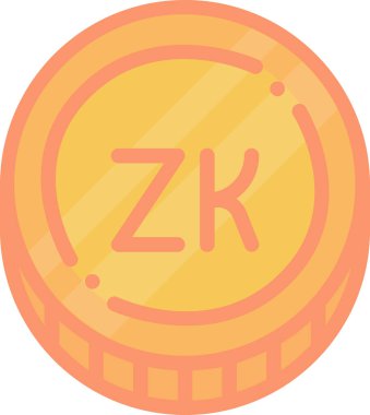 kwacha web simgesi, basit vektör illüstrasyonu 