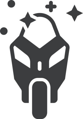 motosiklet web simgesi basit illüstrasyon