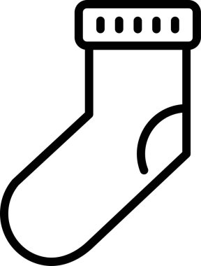 çorap web simgesi basit illüstrasyon 