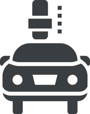 - Araba. Web simgesi basit tasarım