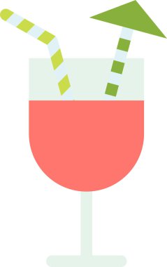 Kokteyl. Web simgesi basit illüstrasyon 