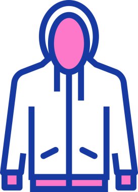 Kapüşonlu web simgesi, vektör illüstrasyonu 