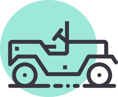 Traktör. Web simgesi basit illüstrasyon