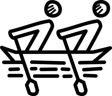 Tekne simgesinin vektör illüstrasyonu