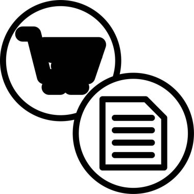 fatura işareti simgesi, vektör illüstrasyonu