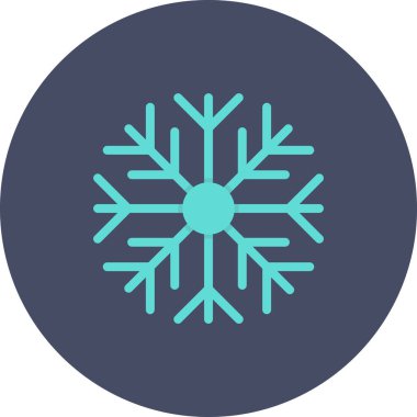 Kar tanesi. Web simgesi basit illüstrasyon 