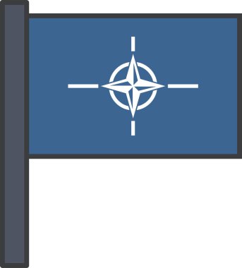 Pusula. Web simgesi basit illüstrasyon