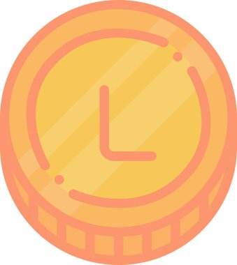 Saat. Web simgesi basit illüstrasyon