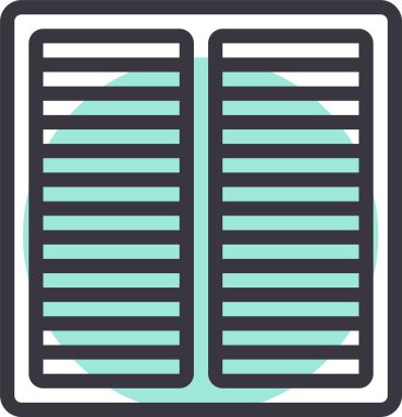 Kitap. Web simgesi basit illüstrasyon