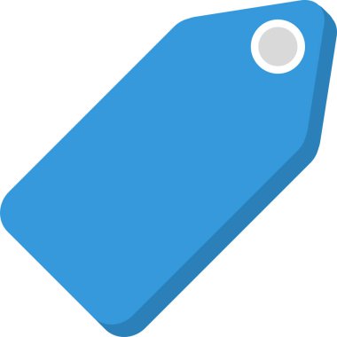 Etiket. Web simgesi basit illüstrasyon 