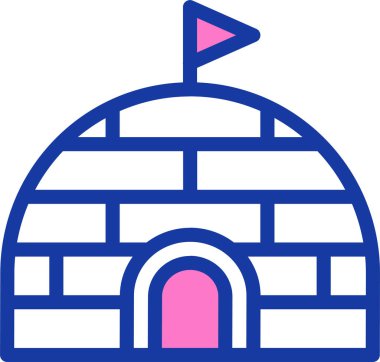 Bina. Web simgesi basit illüstrasyon