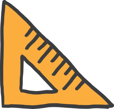 cetvel web simgesi, basit vektör illüstrasyonu