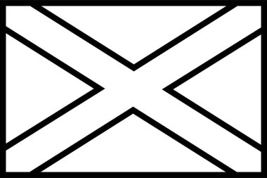 İskoçya ülke bayrağı, vektör illüstrasyonu 