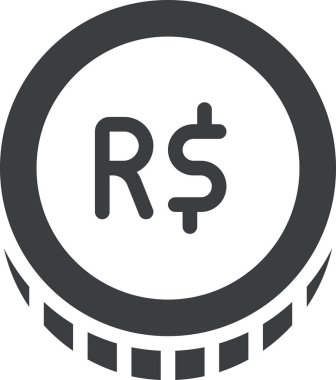 Dolar. Web simgesi basit illüstrasyon