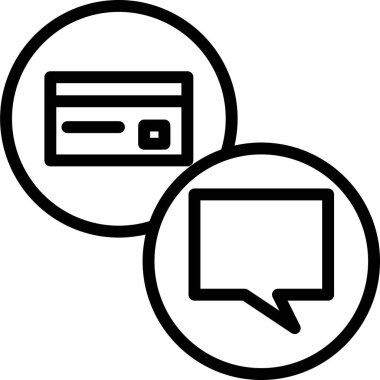 Konuş. Web simgesi basit illüstrasyon