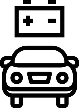 - Araba. Web simgesi basit tasarım