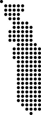 soyut yarım ton noktaları desen, vektör illüstrasyonu